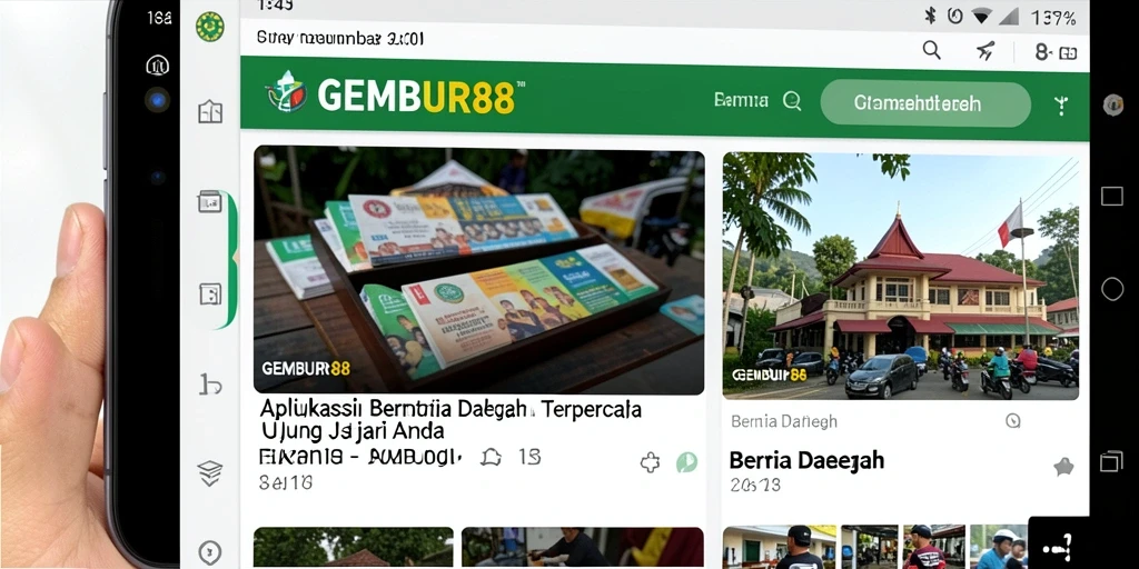 Tampilan antarmuka GEMBUR88 yang menarik dan informatif.