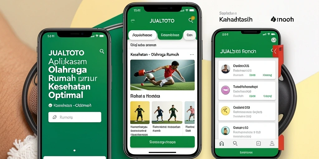 Tampilan antarmuka pengguna JUALTOTO untuk olahraga rumah.
