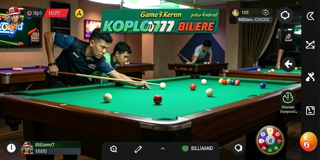 Antarmuka KOPLO77 yang menarik dan mudah dipahami saat bermain Billiard.