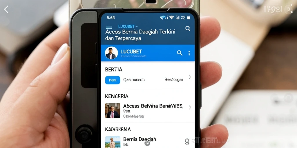 Tampilan antarmuka aplikasi LUCUBET yang sederhana dan menarik.
