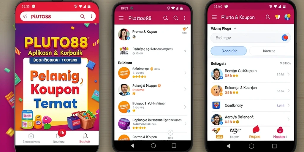 Antarmuka aplikasi PLUTO88 menampilkan daftar promo menarik.