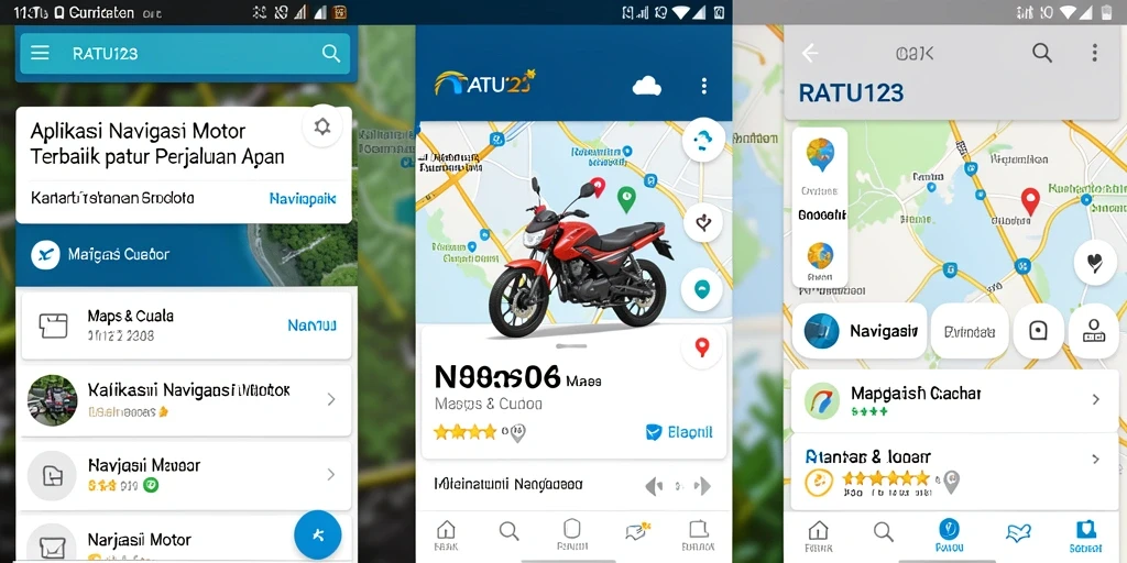 Antarmuka aplikasi RATU123 yang informatif dan mudah digunakan.
