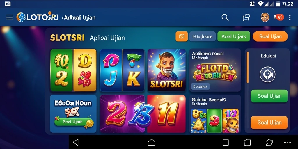 Antarmuka aplikasi SLOTSRI yang intuitif dan ramah pengguna.