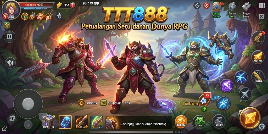 Screenshot utama TTT888 menunjukkan dunia RPG yang menakjubkan.