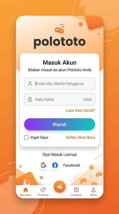 Panduan Masuk Akun polototo untuk Pengguna Android